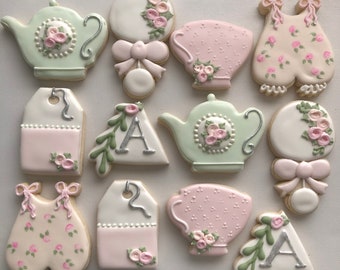 Tea party baby shower, tea time shower, tea pot and tea cup