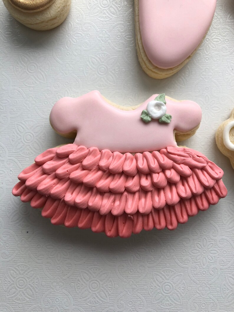 Cookies Pink Ruffle Robe Ballerina Sugar Cookies: Pink Baby Shower, First Birthday - Etsy