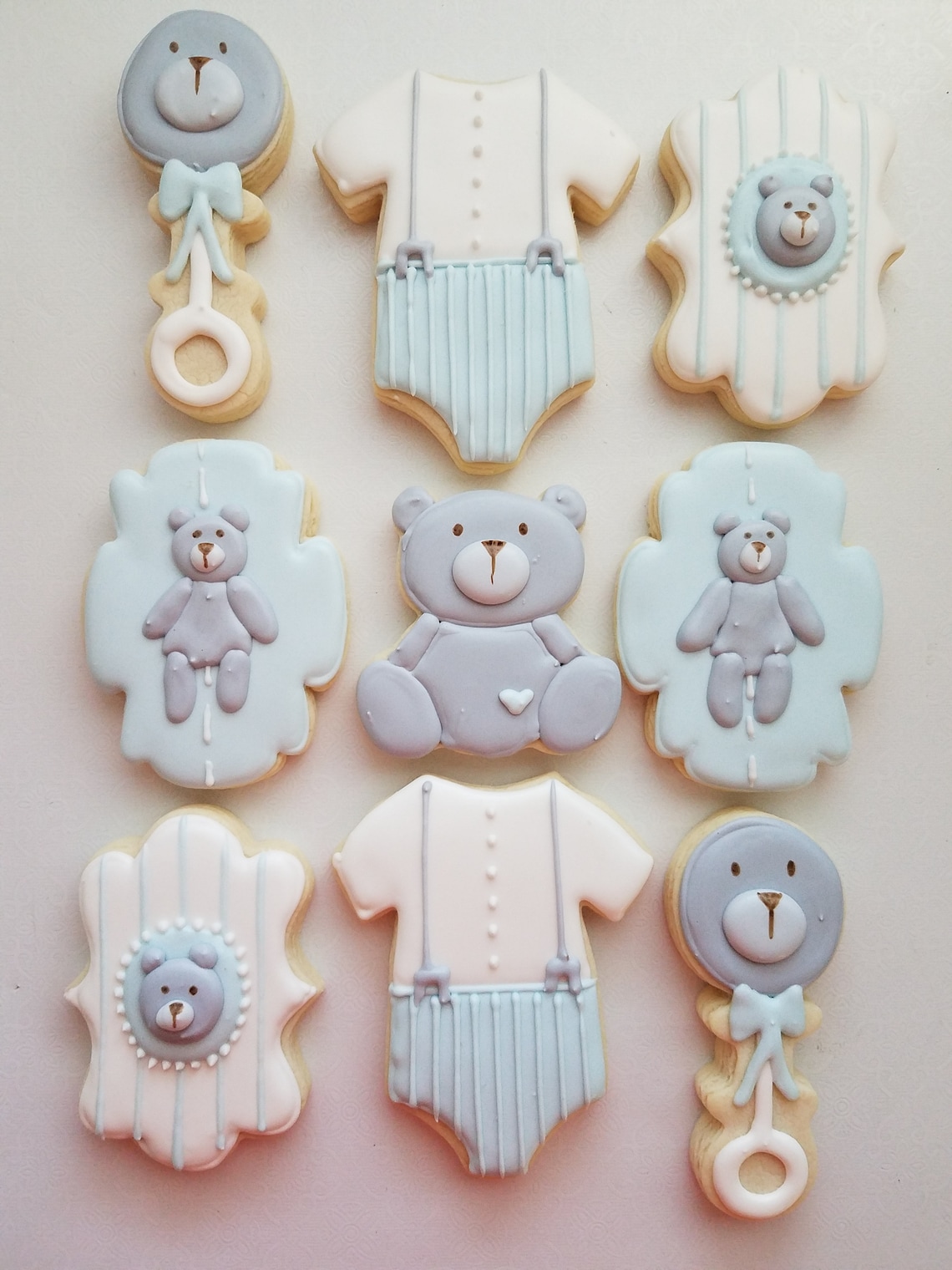 Teddy Bear Sugar Cookies Teddy Bear Baby Shower I Can Bearly Etsy