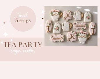 Tea Party Sugar Cookies: Teapot & Teacup Decorated Cookies (12)