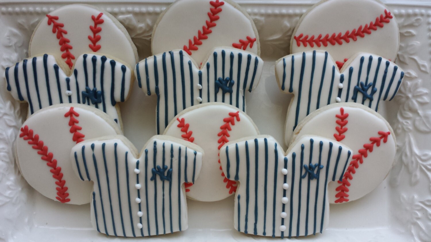 Yankees Sugar Cookies baseball sugar cookies major league Etsy