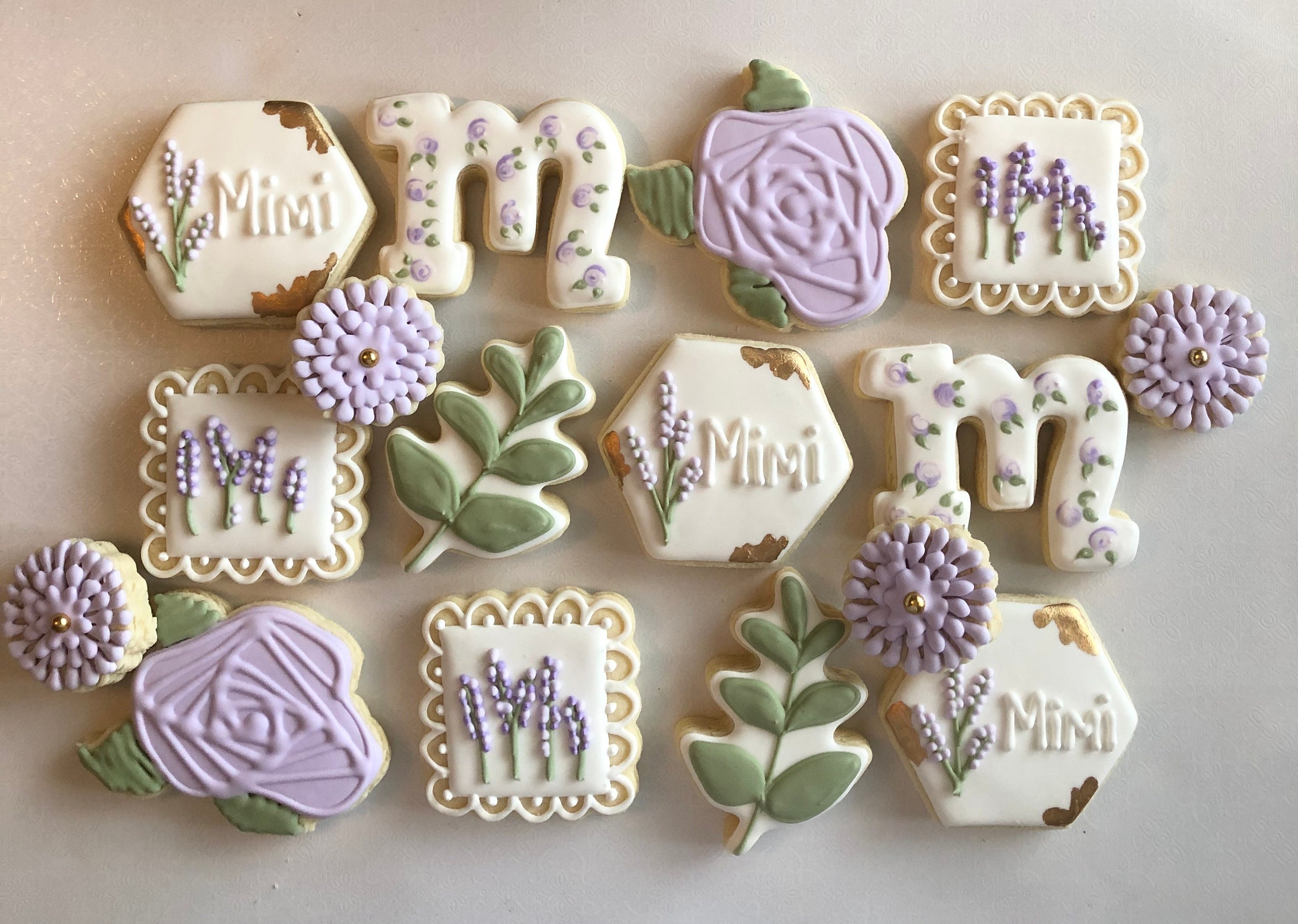 Lavender sugar cookies purple flower lavender flowers | Etsy