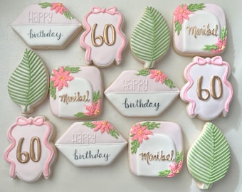 Happy Birthday: Custom Celebration Treats (12 Cookies)