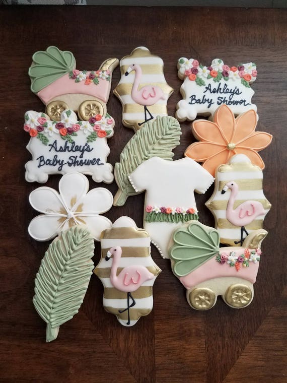 tropical baby shower party favors
