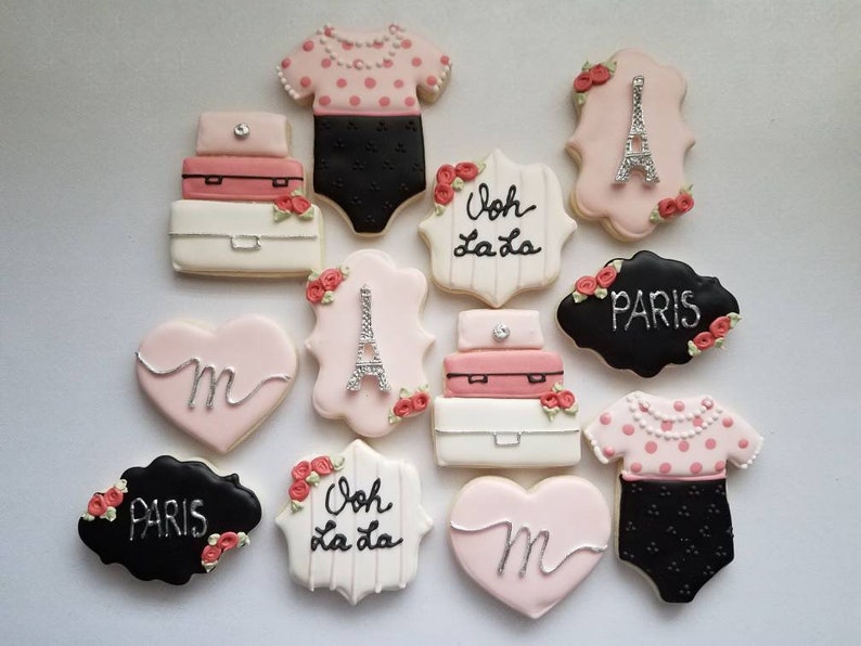 Paris Themed Baby Shower Cookies French Sugar