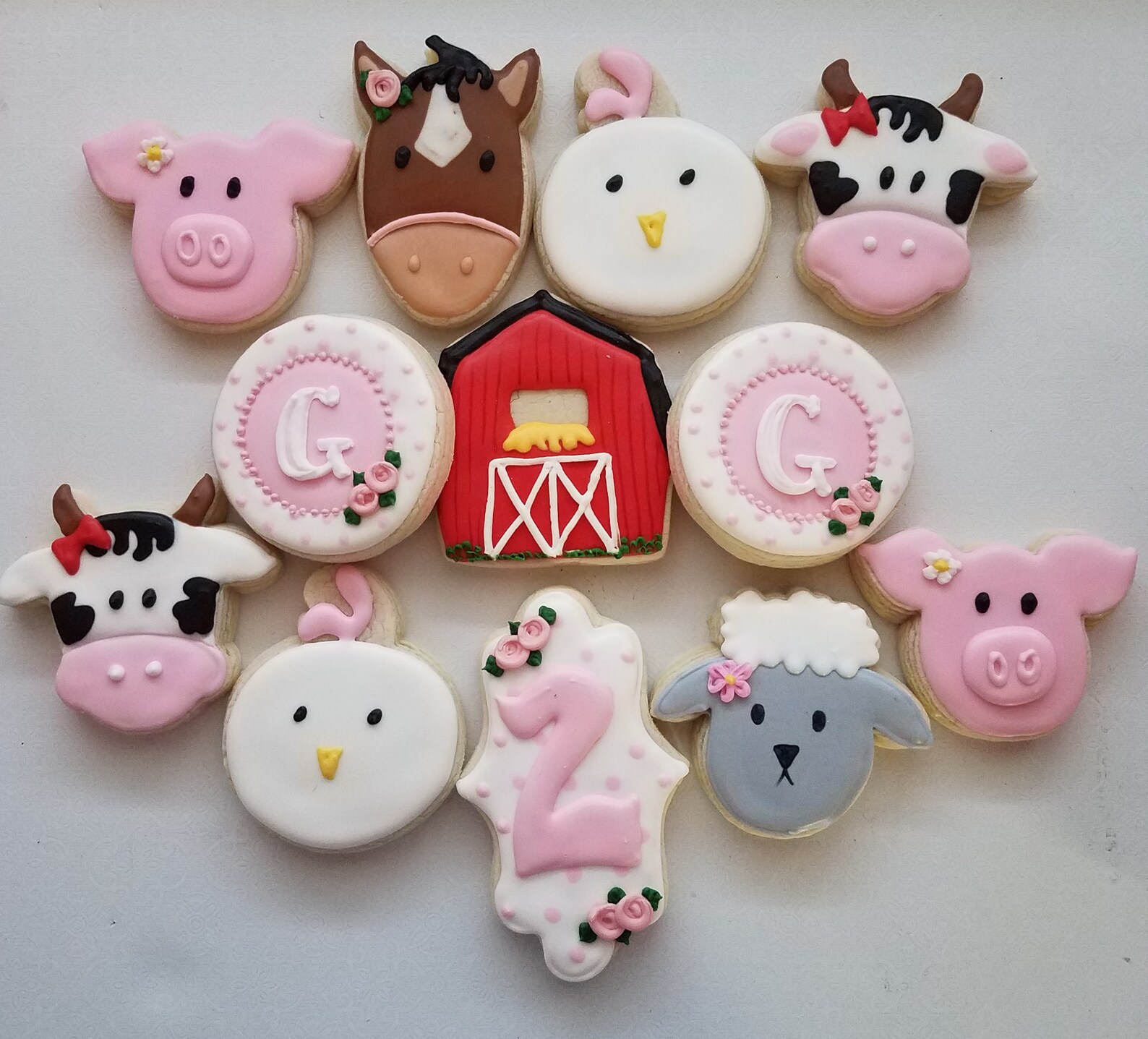 Barnyard Sugar Cookies Farm themed cookies barnyard 2nd Etsy