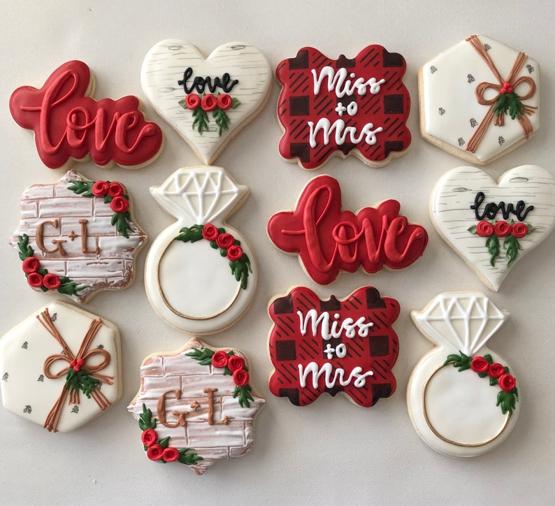 Christmas Themed Bridal Shower Holiday Bridal Shower Etsy