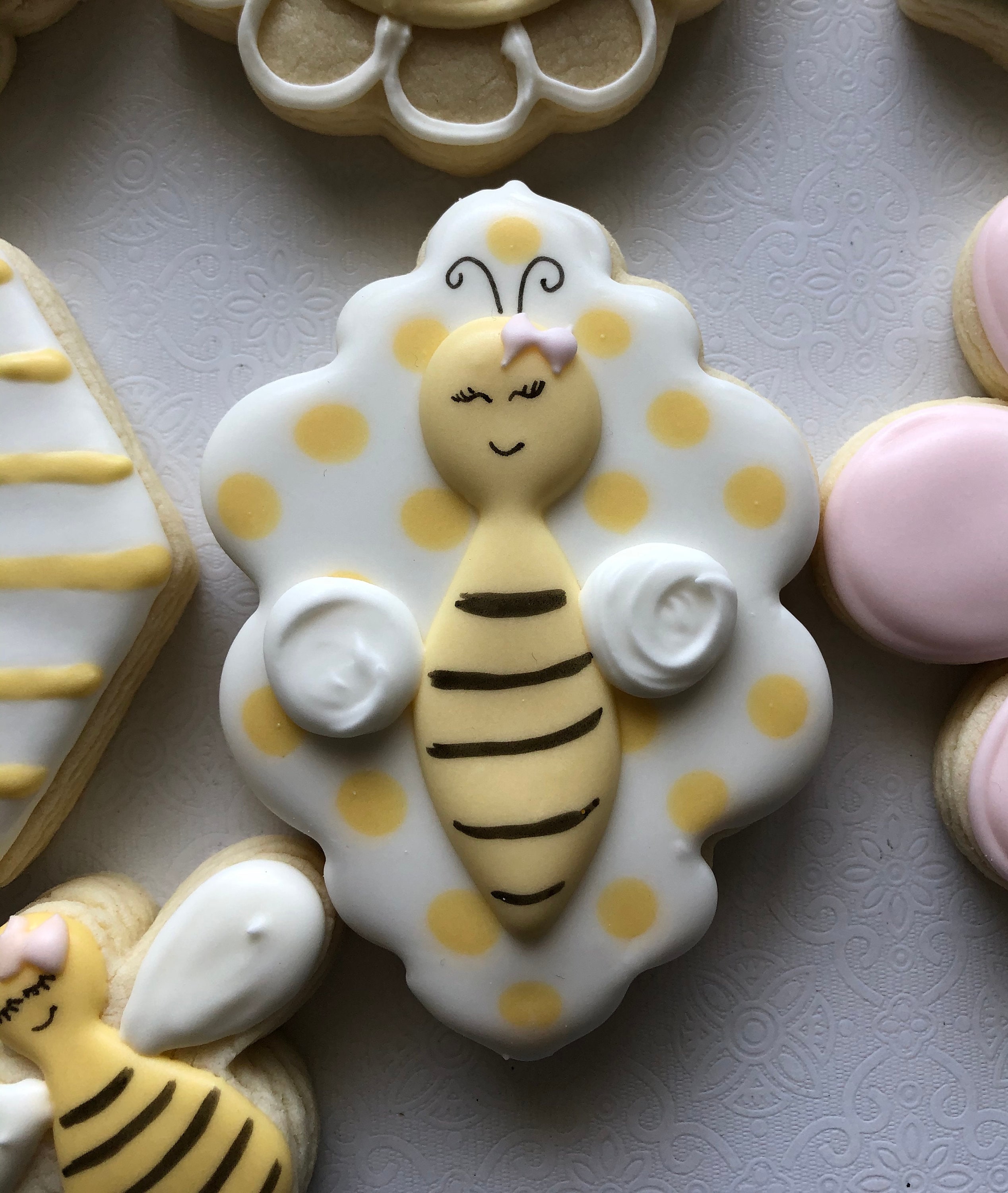 Bee Gender Reveal Sugar Cookies: Baby Shower Theme - Etsy