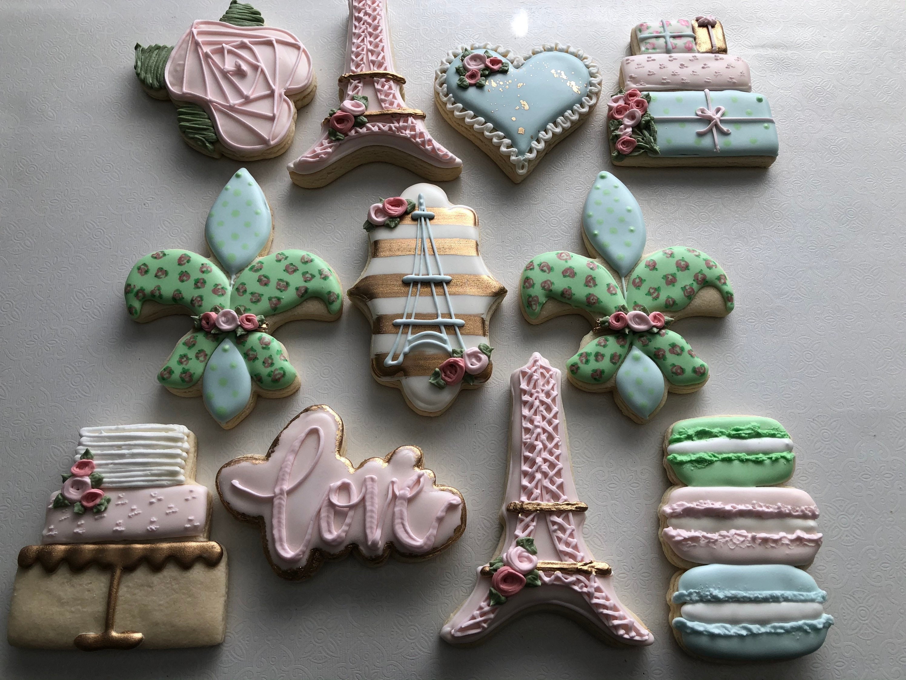 French themed sugar cookies french sweet 15 Paris themed Etsy 日本
