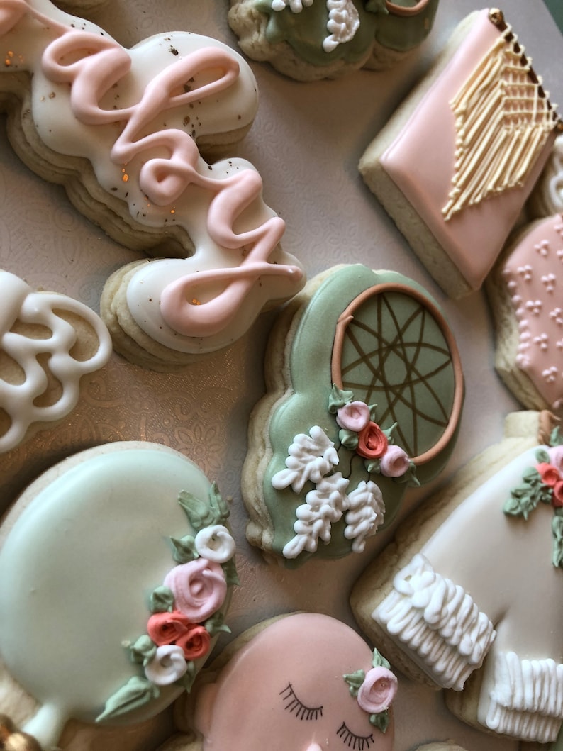 Boho Chic Baby Shower Sugar Cookies Boho Chic Baby Shower Etsy