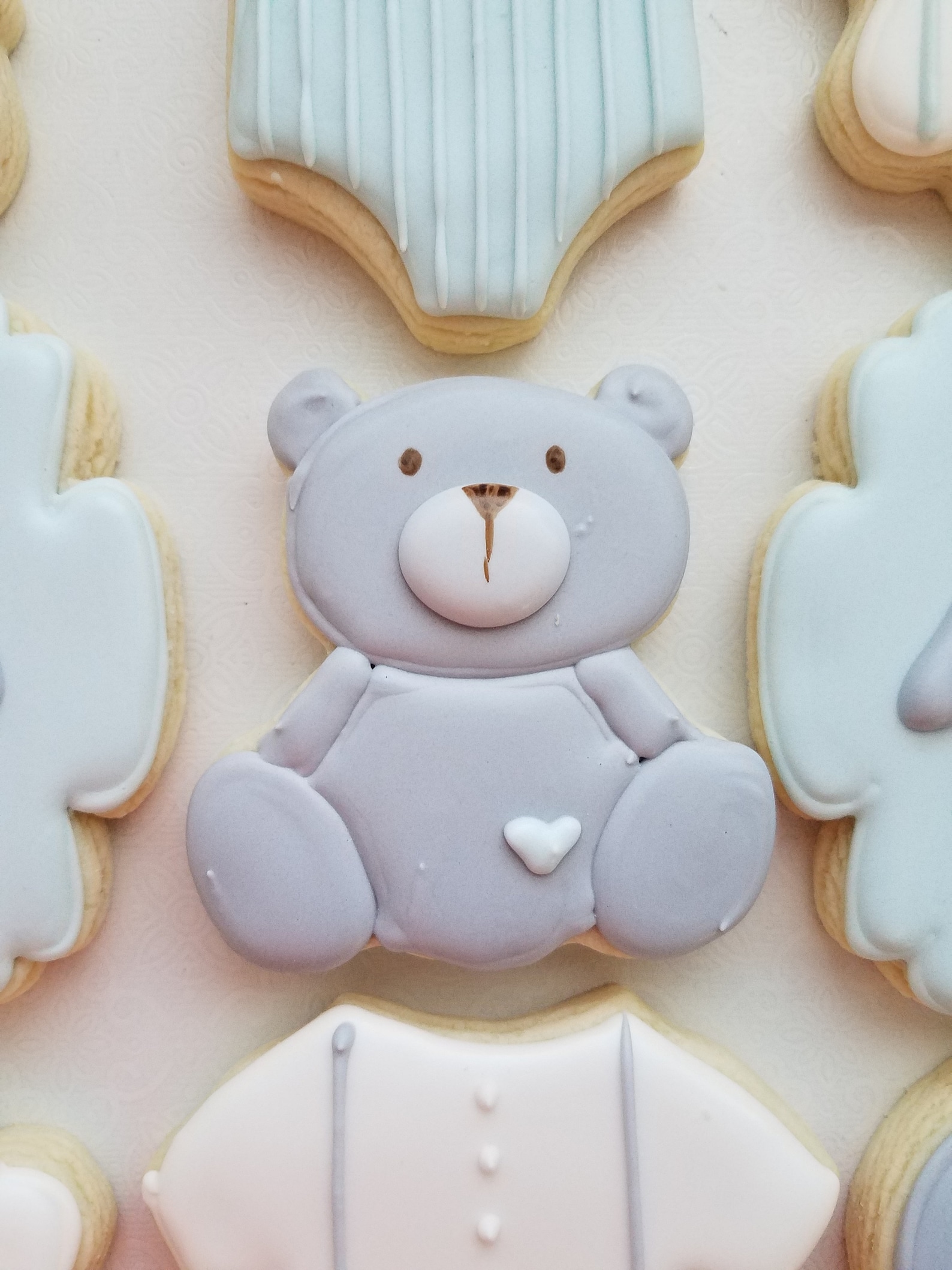 Teddy Bear Sugar Cookies Teddy Bear Baby Shower I can bearly Etsy