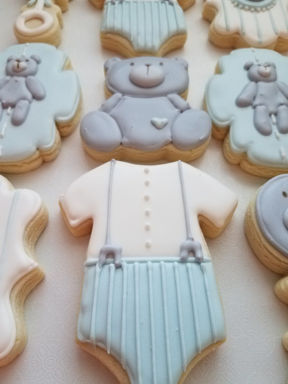 Teddy Bear Sugar Cookies Teddy Bear Baby Shower I Can Bearly Etsy