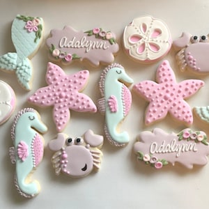 Mermaid Sugar Cookies: Under the Sea Party Favors
