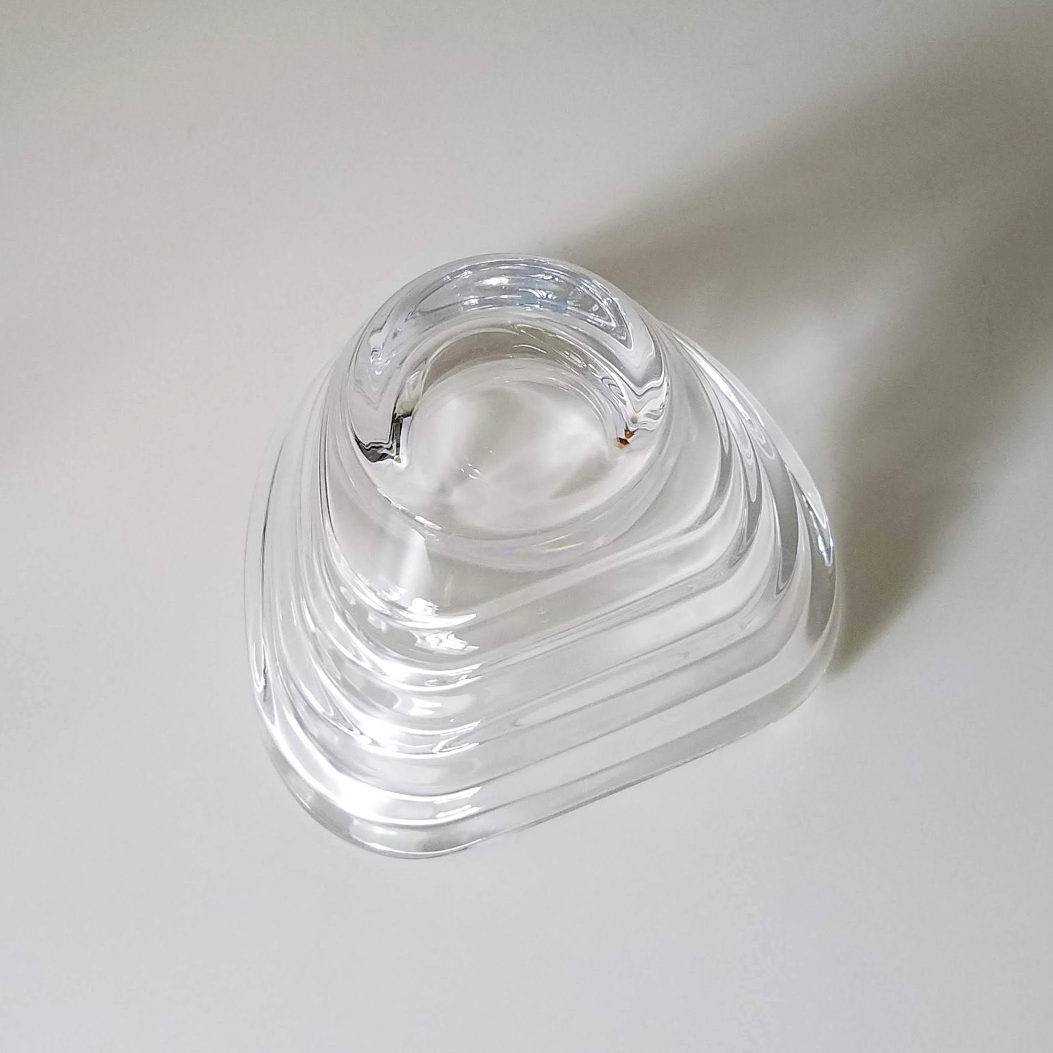 Crystal Bowl, Ricci Casa Art Deco Modern Crystal Bowl