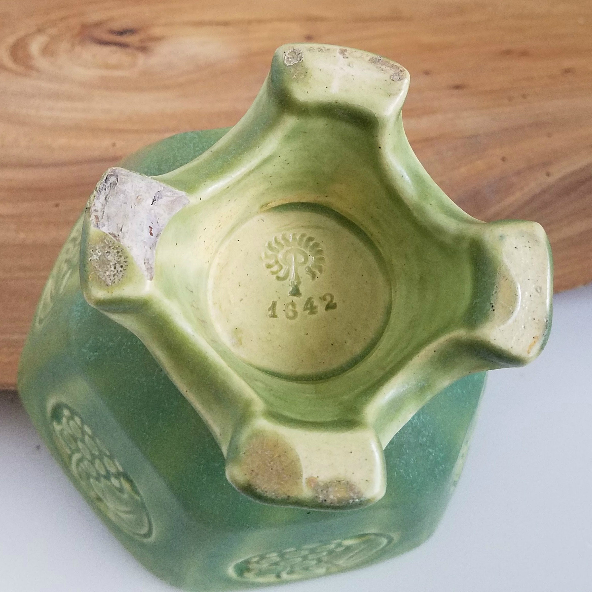 Rookwood Pottery Pedestal Bowl, Antique American Art Pottery 1910