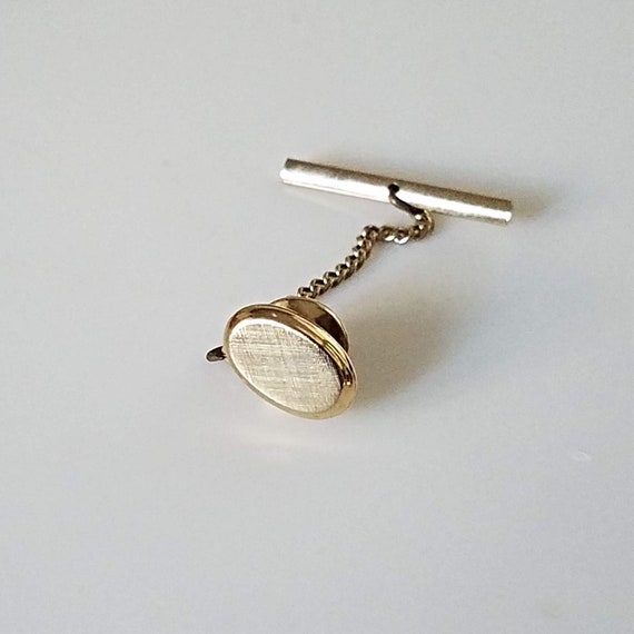 Gold Tone Tie Tack, Classic Style Vintage Gold Metal Tie Tack, Gift under 15