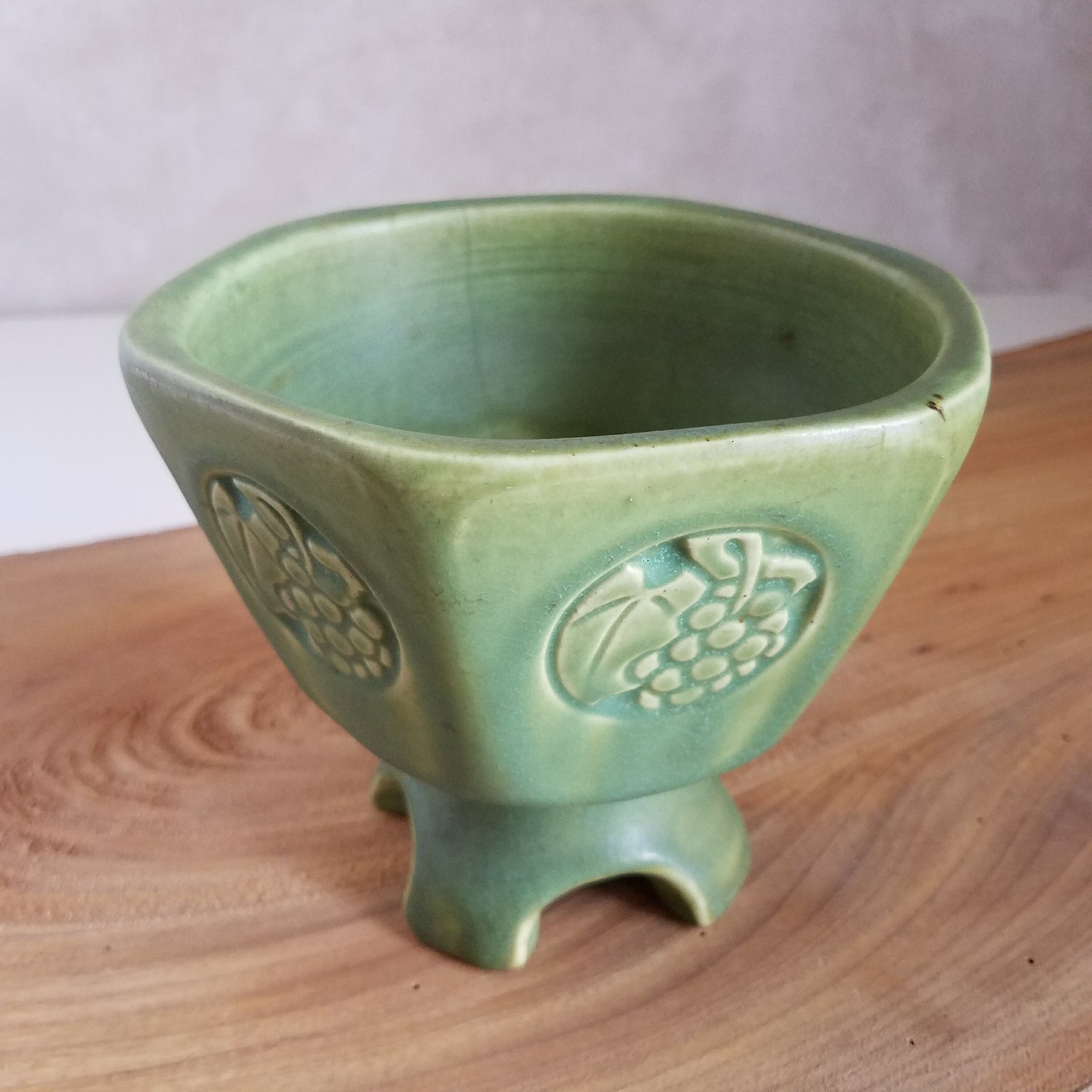 Rookwood Pottery Pedestal Bowl, Antique American Art Pottery 1910