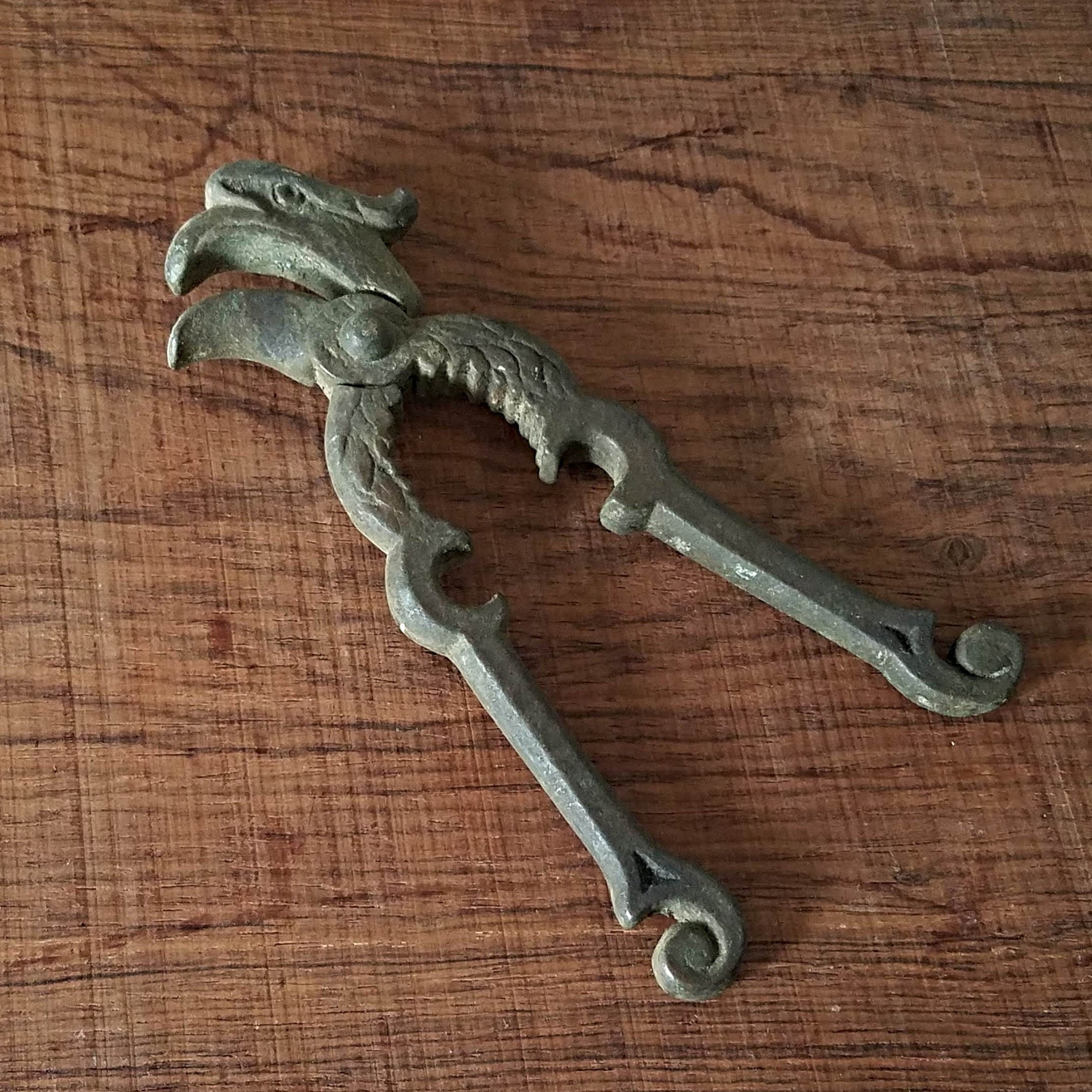 Antique Nut Cracker, Eagle Nutcracker Collectible Rustic Kitchen Tools