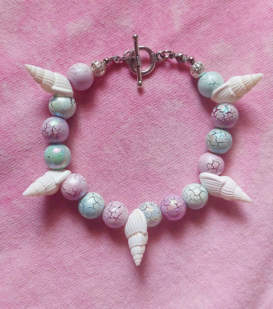 Pulseras De Cuentas Coloridas Para Niñas - 10 Unidades, Diseños Unicornio, Sirena, Arco Iris, Elásticas, Regalo Fiesta