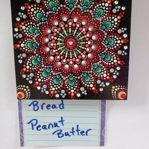 Pintura de 4x4 pulgadas en tablero Gesso con imanes