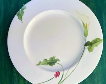 Vintage Mikasa Speiseteller: Klassische Calla Optima Fine China