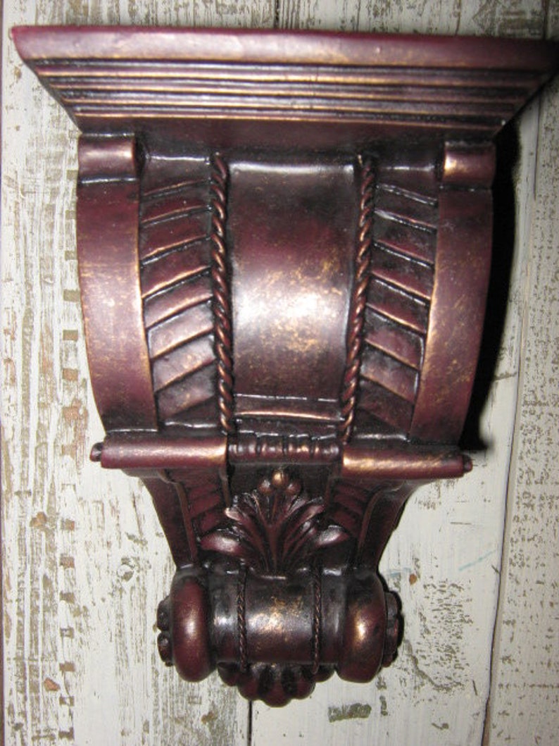 2 Pair Curtain Corbels Wall Shelf Brackets Drapery Brackets Estate Sale Curtain Rod Brackets