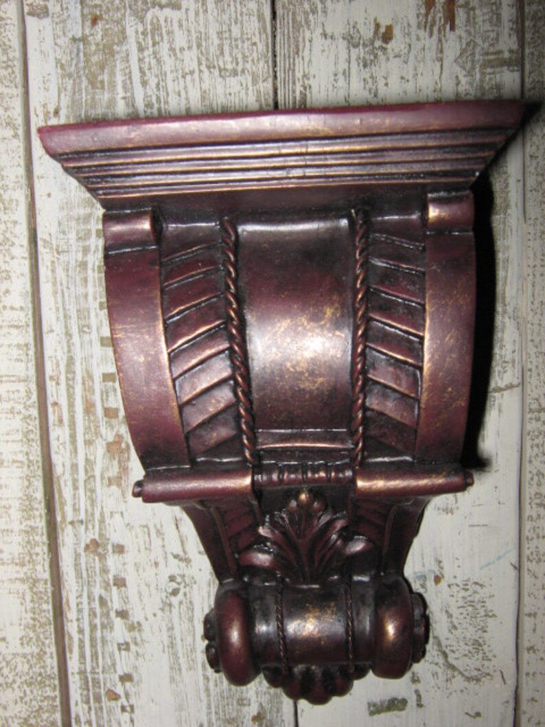 2 Pair Curtain Corbels Wall Shelf Brackets Drapery Brackets Estate Sale Curtain Rod Brackets