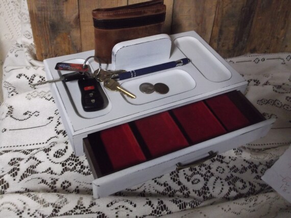 Vintage Upcycled Mens Valet Dresser Foyer Entryway Caddy Etsy