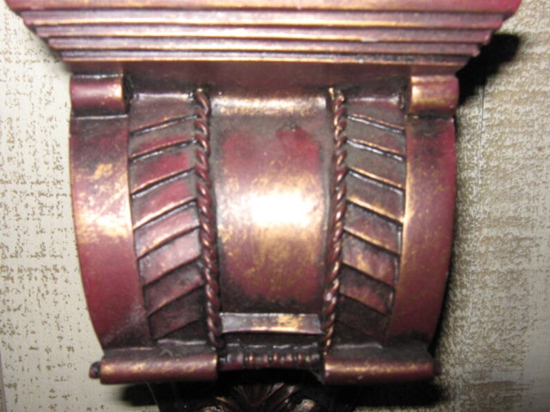 2 Pair Curtain Corbels Wall Shelf Brackets Drapery Brackets Estate Sale Curtain Rod Brackets