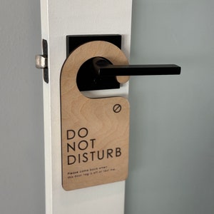 Do Not Disturb Door Sign, Wood Door Sign, Privacy Sign, In Session Sign, Work from Home Sign, Office Sign, Gift