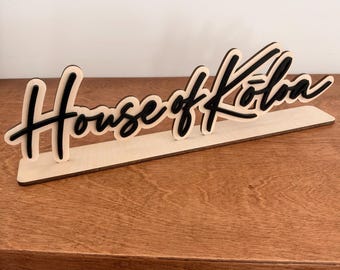 Personalized LOGO business/store name Sign - Table Top sign,  plaque, business sign