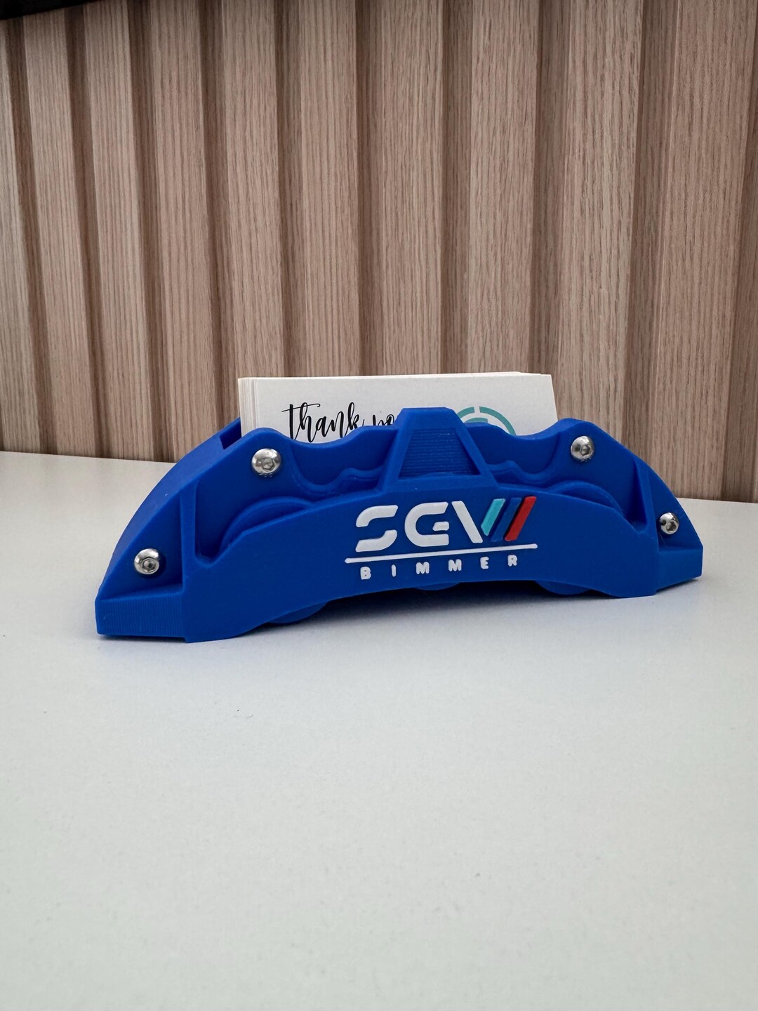 3D Printed Brake Caliper Business Card Holder - Car Lover Desk ...