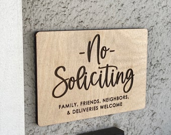 No Soliciting Door Sign, Door Bell Sign, No Knocking Sign, Please Do Not Disturb Door Sign, Baby Sleeping Sign, Wood Door Sign, Privacy Sign