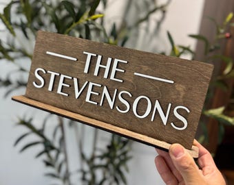 Personalized Name Sign - Table Top - Plank Style