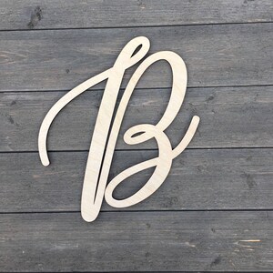 Initials Sign 10 Inches Tall - Version 2, Personalized Letter Sign ...