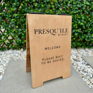 Small Personalized A-Frame Sign / 18in x 12in / Custom Business / Sandwich Sign / Sidewalk Sign / Event / Marketing / Freestanding