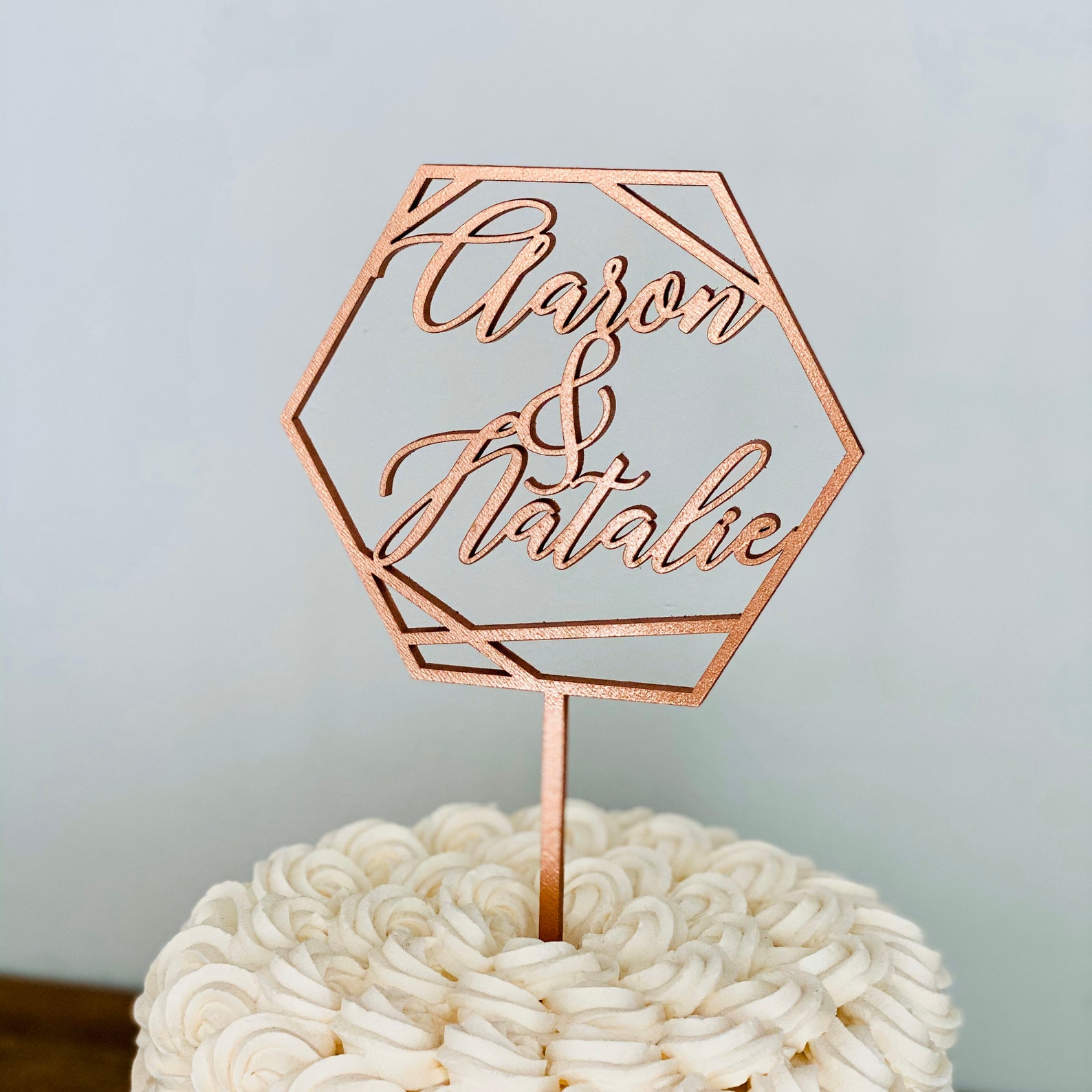personalized-hexagon-names-wedding-cake-topper-5w-inches-etsy