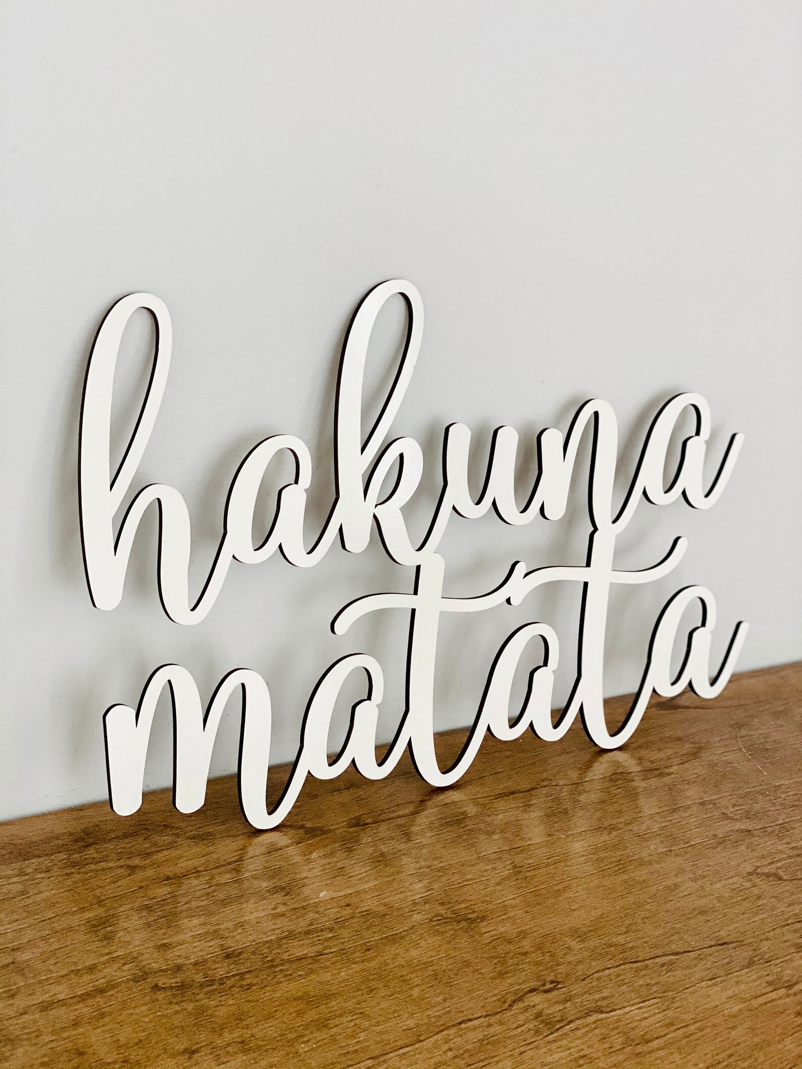 Hakuna Matata Wall Sign Small 14in X 9.5in No Backboard - Etsy
