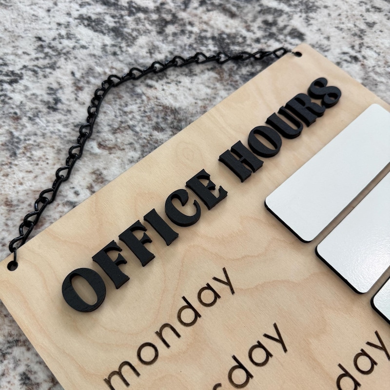Office Timing Sign Office Hours Signs - Etsy