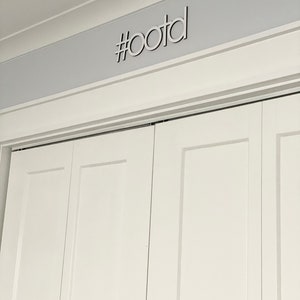OOTD Hashtag Outfit Of The Day Wall Sign, 14W x 4.5H, OOTD Wood Fashion Closet Nursery Decor Bedroom Kids Room Teen Room Laser Cut Wood image 2