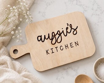 Personalized Mini Cutting Board Play Kitchen Sign