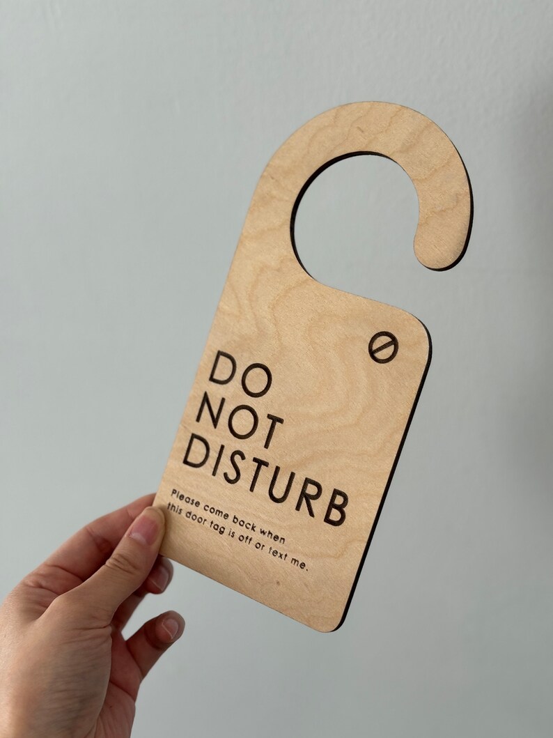 Do Not Disturb Door Hanger Sign - Home Decor - Etsy