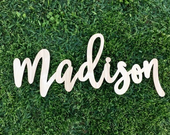 Personalized Name Sign, Custom Name Sign, Wooden Sign, Laser Cut Name Sign, Backdrop Name, Wooden Name Sign, Nursery Sign, Unique Sign, Gift