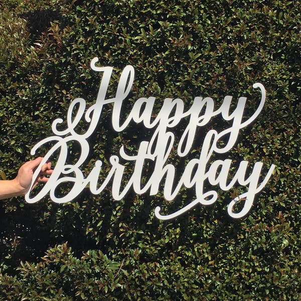 Happy Birthday Sign - Birthday Sign, Wooden Birthday Sign, Sign for Birthday, Wood Happy Birthday Sign, Birthday Party