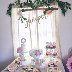 Laser Cut Wooden Name Sign, Personalized Nursery Decor image 7