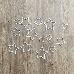 Extra Stars Cutouts - No Words Included - Various Sizes