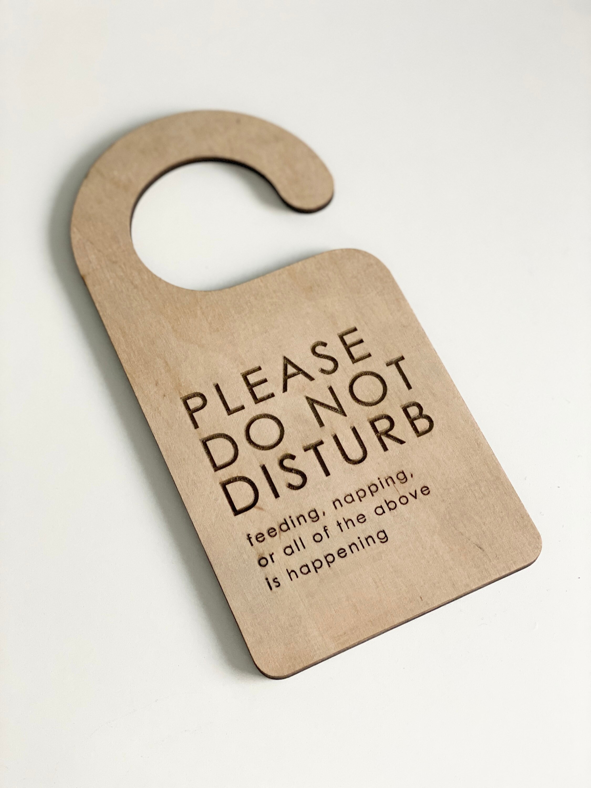 Wooden Please Do Not Disturb Door Sign, Baby Sleeping - Etsy