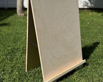 DIY A-Frame WITH LEDGE, Sidewalk Sign, Raw Birch Plywood (Blank)
