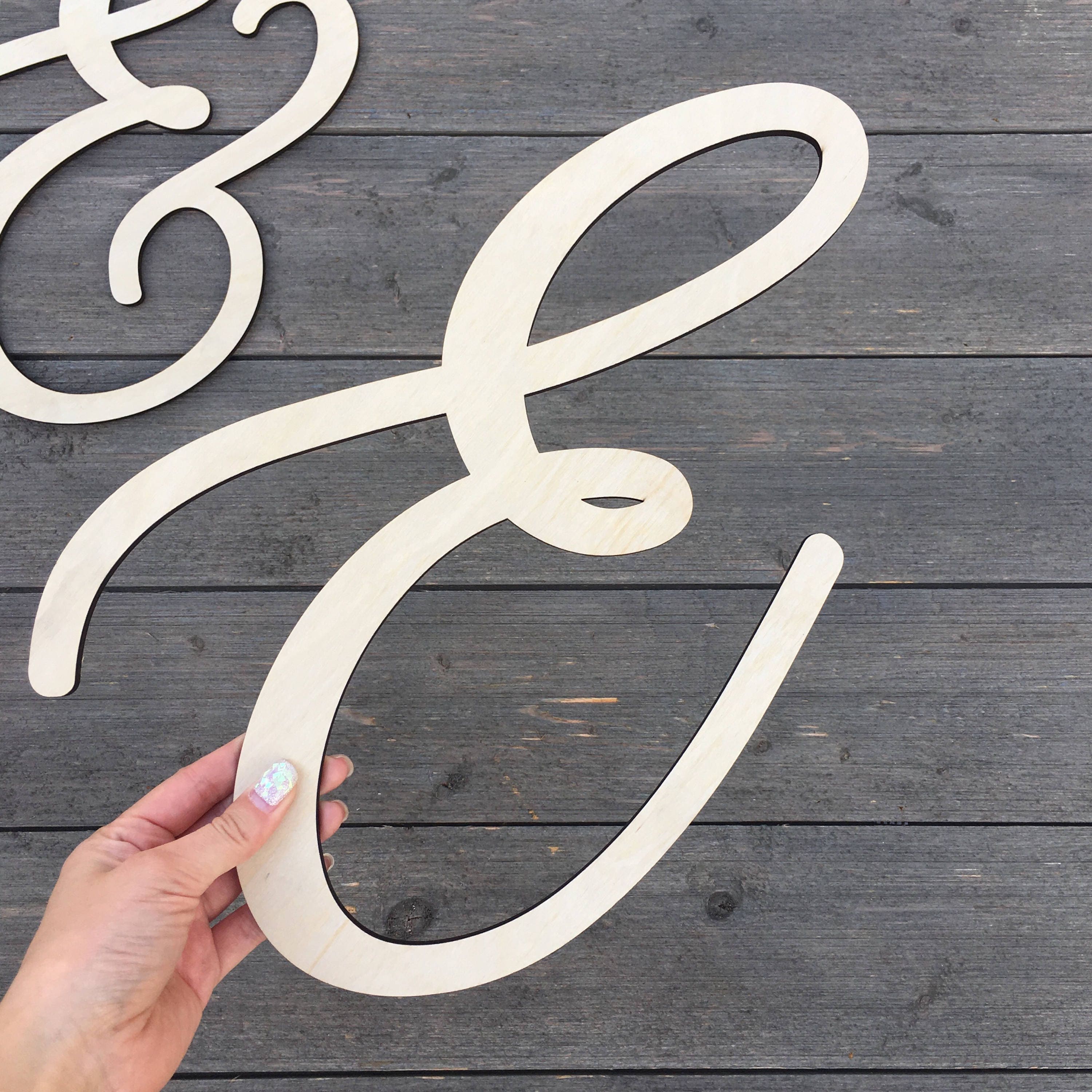 Personalized Wood Initial Sign – 10 Inch Wedding Backdrop Letters - Etsy