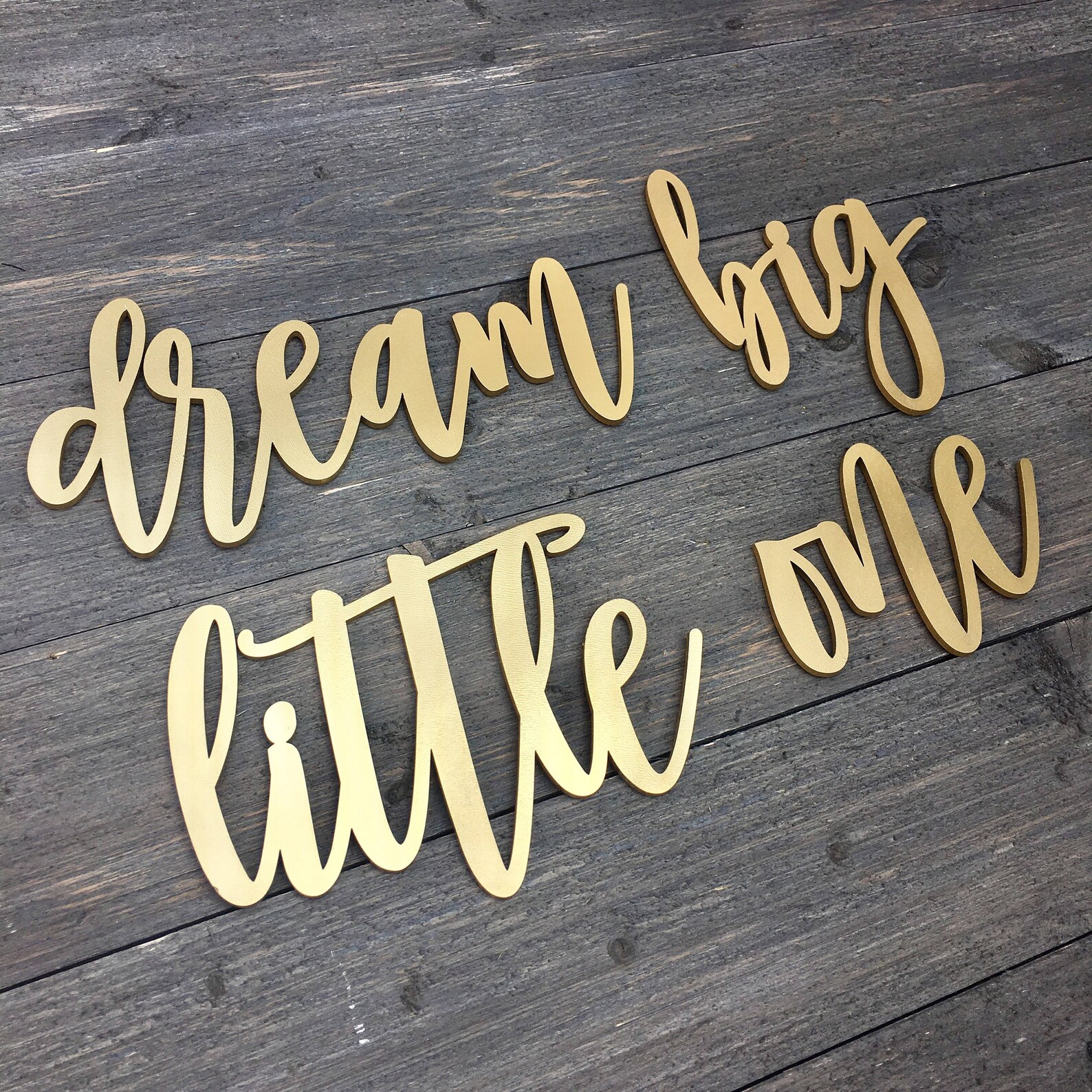 Dream Big Little One Wall Sign Small Quote Nursery Above - Etsy
